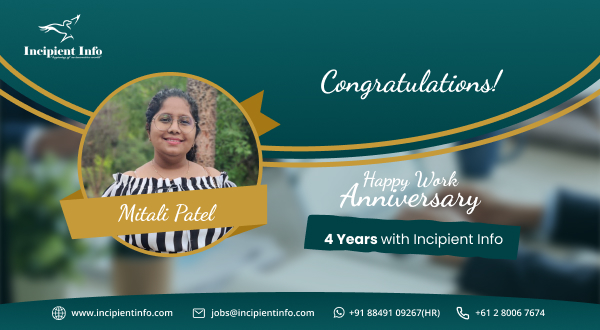 IncipientInfo's tweet photo. “#Congratulations on reaching this milestone in your career! It is a testament to your loyalty and #dedication to the company. You have always lead by example with true collegial spirit.”
#happyworkanniversary #lifeatIncipient #balanceforall #dedicatedtoinnovation #teamwork https://t.co/50t7WKr6Em