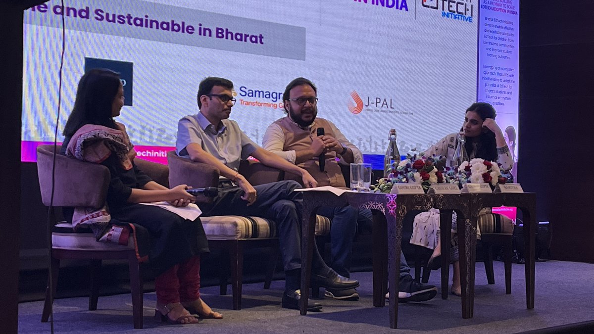 EdtechBharat's tweet photo. Gaurav Gupta, Chief Growth Officer of @EkStep_Org speaks on how "a framework which brings people together to leverage each other’s capabilities is the key to improve the scalability of any program in India"

#BEIConference2022 #EdTechforBharat #ScalingEdTech https://t.co/gTLFB9doGk