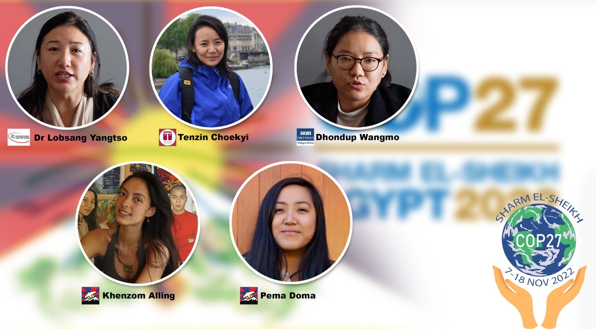 kalsang_jigme's tweet photo. Five #Tibetan women will represent #Tibet at the UN 🇺🇳 #climate conference #COP27 at sharm sheikh, Egypt 🇪🇬 from 7 to 18 November 2022. 🌏
@lobyang @TheTibetNetwork  @TibetWatch @tibet_policy @SFTHQ @TibetThirdPole @COP27P @UN https://t.co/BgI6UALu4p