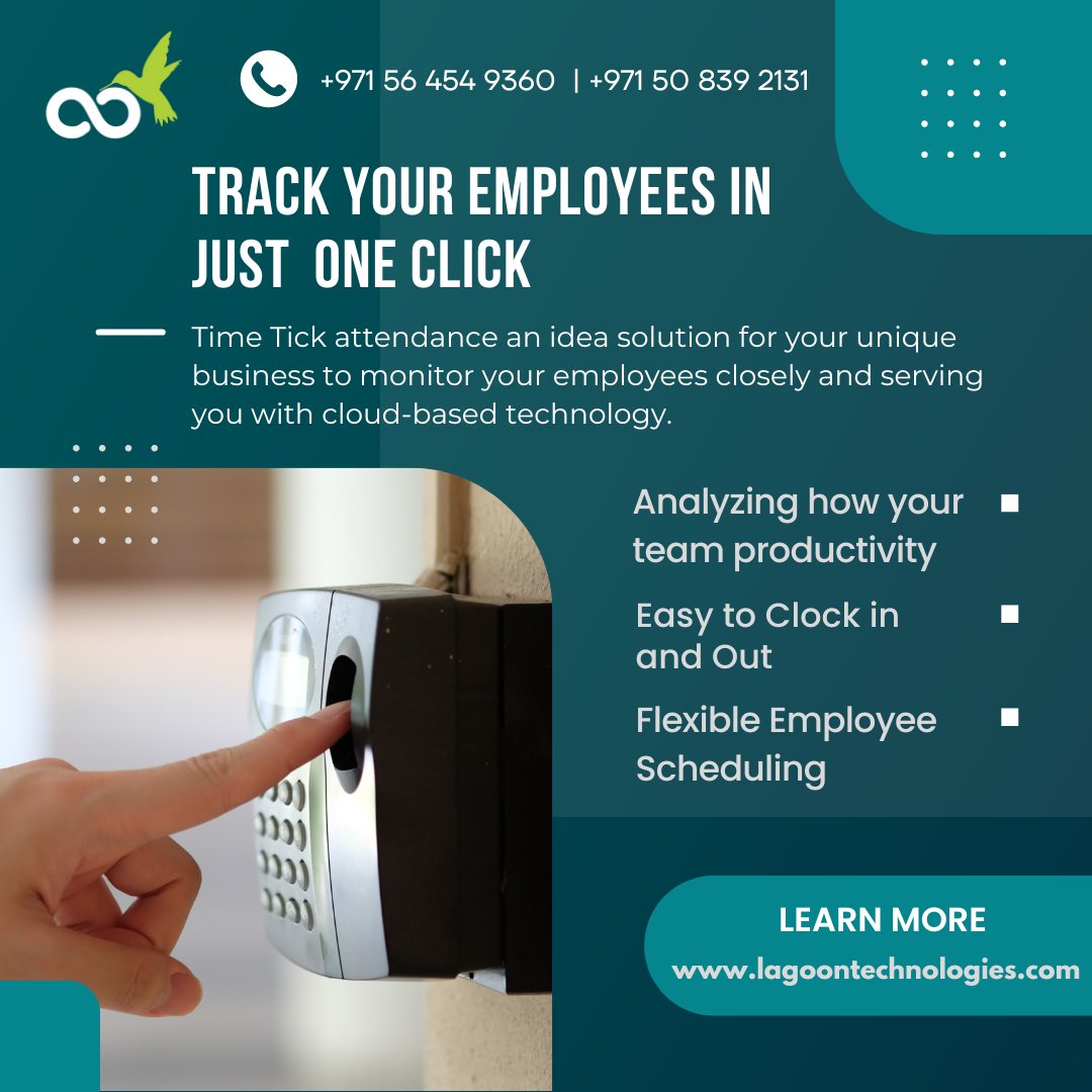 lagoontech's tweet photo. Catch up on our Blog to know Why is having a biometric attendance system in Dubai is so important?

https://t.co/kB8zeUF77Q
+971 50 839 2131 +971 56 454 9360

#facerecognitiontimeattendance #contactlessattendance #safeattendance #attendancesystem #facerecognition https://t.co/Zx3UFW055z