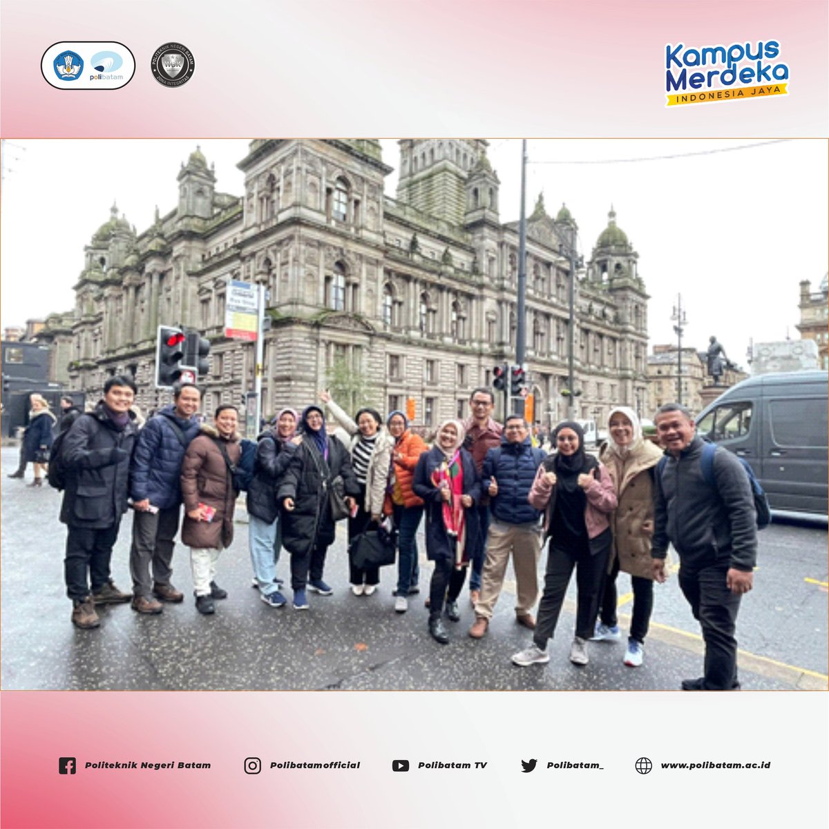 polibatam_'s tweet photo. Program Pertukaran Fakultas β3 Tema Ekuitas, Kualitas dan Relevansiβ Di City of Glasgow College, Inggris
Hai #SobatPolibatam berita selengkapnya silahkan klik https://t.co/9VEdR7msFH
#KampusPBL #Polibatam #SfPIndonesia #SkillsforProsperity @IndonesiaILO https://t.co/plHwEXYLN7
