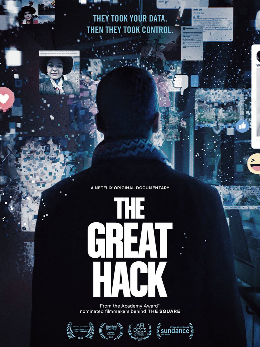 Mindset_FR's tweet image. 10 documentaires Netflix pour approfondir votre compréhension de la vie :

1. The Great Hack: L’affaire Cambridge