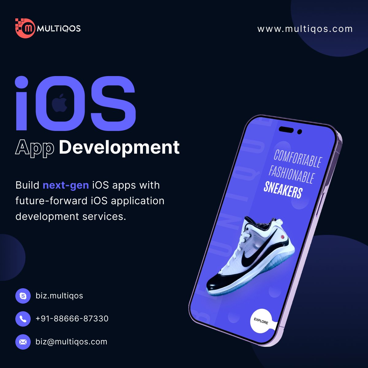 MultiQoS's tweet photo. #MultiQoS is a trusted #iPhoneAppDevelopmentCompany that creates next-generation mobile applications.
Want to develop a #mobileapp using #iOS technology?
https://t.co/giM2JSm54S
#appdevelopment #MobileAppDevelopment #hireiosdeveloper #iosdeveloper #mobileapps https://t.co/717ZNH1iEQ