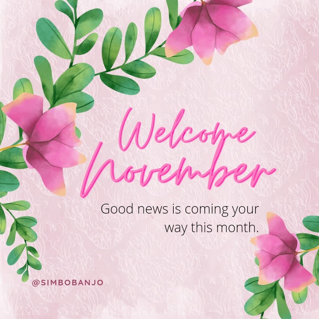 AdesimboBanjo's tweet photo. Cheers to an awesome and interesting month ahead. 

May this new month bring you more joy, gladness, laughter, and fun than ever before. 

Happy New Month to you🥰💓

#simbobanjo #adulampoint #newmonth #november #happynewmonth #staypositive https://t.co/CtfOmCL1jq https://t.co/pldbW3vXlV