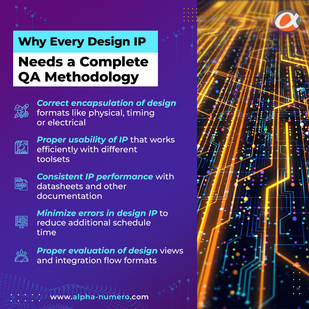 AlphaNumero_'s tweet image. Design IP is one of the key contributors to innovation in the current semiconductor industry. Here&apos;s why a robust QA methodology is crucial for delivering higher functionality:

#Designip #semiconductorindustry #QAmethodology #ip
