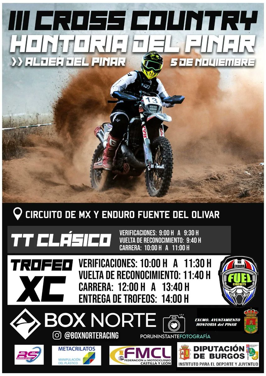 III Cross Country Motocross en el Circuito de los Olivares en Aldea del Pinar. Atentos a la fecha y cartel.