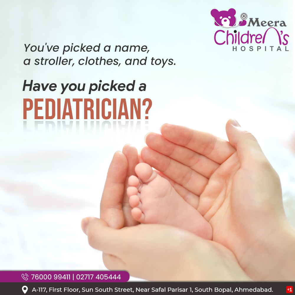 meerachildren's tweet photo. You've picked a name, a stroller, clothes, and toys.
Have you picked a Pediatrician?
#meerachildren #eatingchallenge
#childrendoctor #childfever #pediatrics #Vaccination #SouthBopal #Bopal #Ghuma #AppleWood #ChildDevelopment #ChildrenDoctor #Ahmedabad #MeeraChildren https://t.co/8cp1s7qtLo