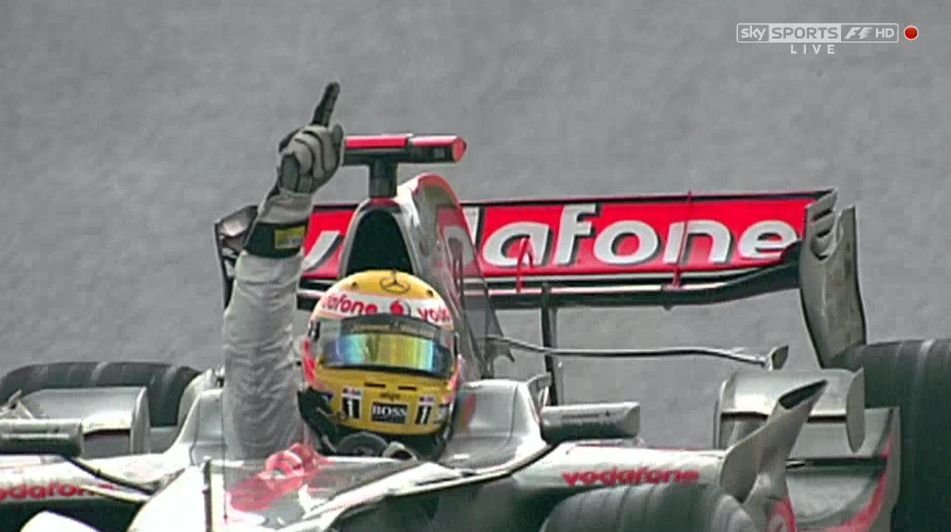 MsportXtra's tweet photo. #F1 #OnThisDay , back in 2008, Felipe Massa became World Champion, for 38.907 seconds. On the final lap, Lewis Hamilton overtook Timo Glock, who was on the wrong tyre, and clinched his first championship. #MsportXtra #IsThatGlock https://t.co/WlfFxeVClY