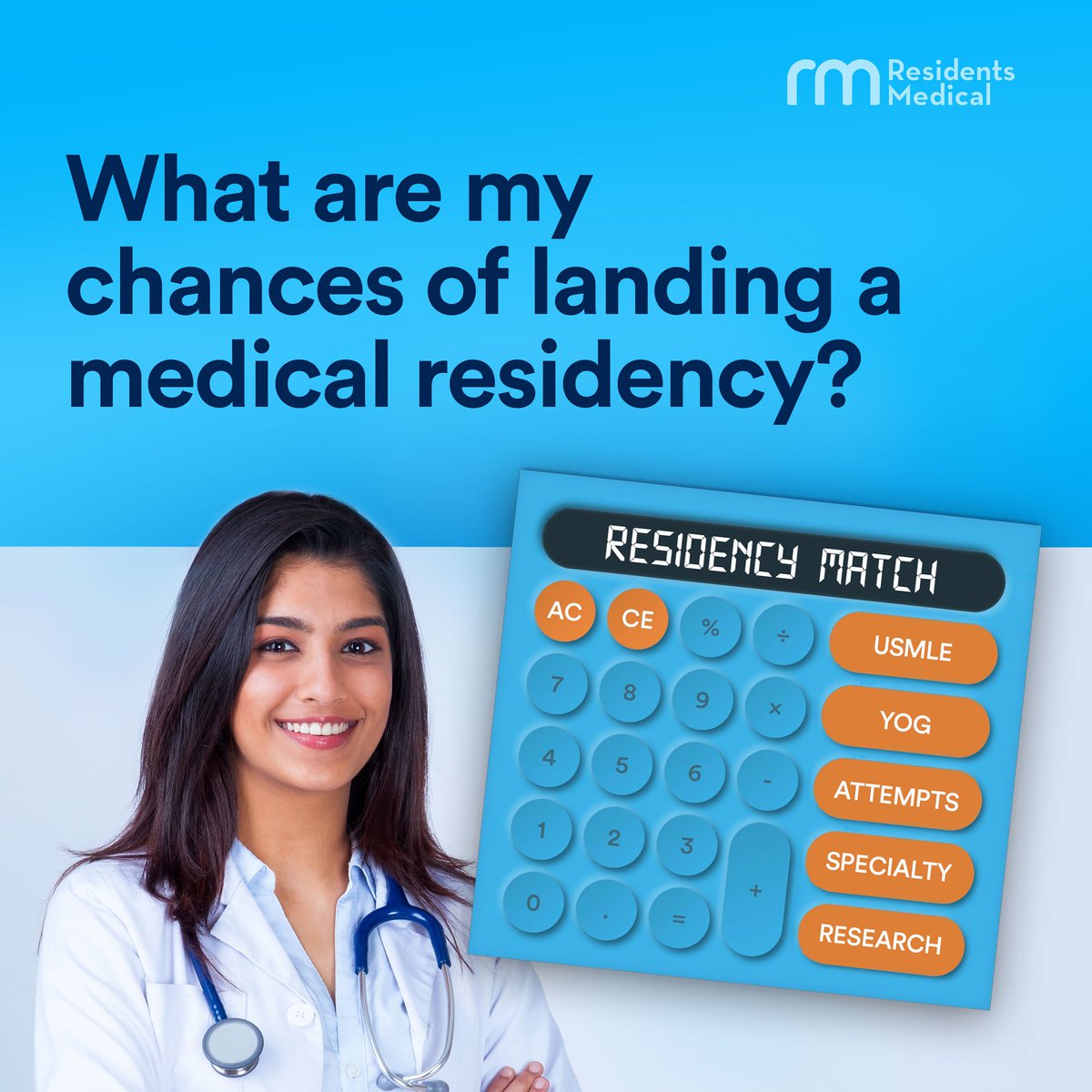 Calculate your probability of successfully achieving a U.S. medical residency. Are you next?
bit.ly/3EjfMPd

#Match2022⁠ #match2023 #SOAP2022 #PostMatchSOAP #IMG #2022Match #USMLE #ECFMG #ERAS #IMGResidency #IMGFriendly #ResidencyMatch #MatchResidency #IMGresidents