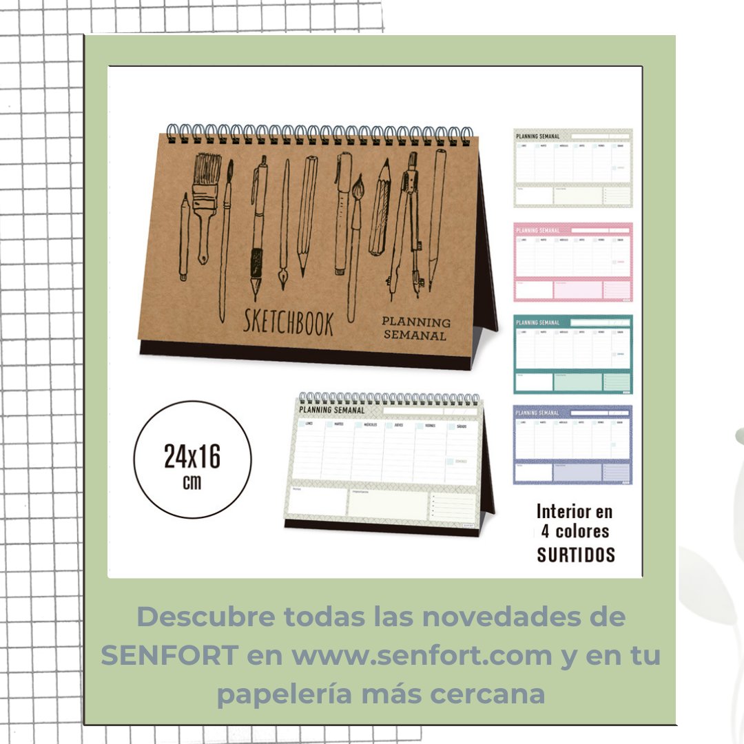 🗓 Nuevos calendarios de mesa Sketch Book
Interior en 4 colores surtidos.
24 x 16
-
🗓 New Desk Calendars Sketch Book
Interior in 4 assorted colors.
24x16

▶︎ senfort.com

 #calendario #calendariodeescritorio