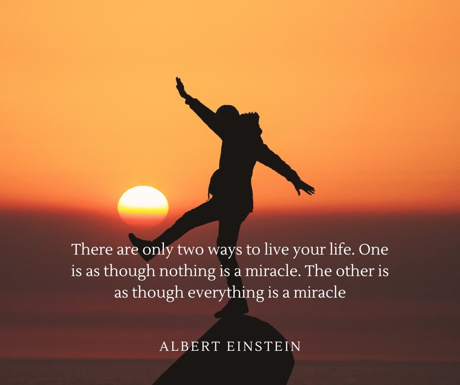 TraumaRecovery_'s tweet photo. "There are only two ways to live your life. One is as though nothing is a miracle. The other is as though everything is a miracle."  - Albert Einstein 

Learn More -> https://t.co/8GaLXx9m1o

#love #loveislove #trauma #recovery #traumarecovery #medicine #cure #understanding https://t.co/AhL4uZdBJE