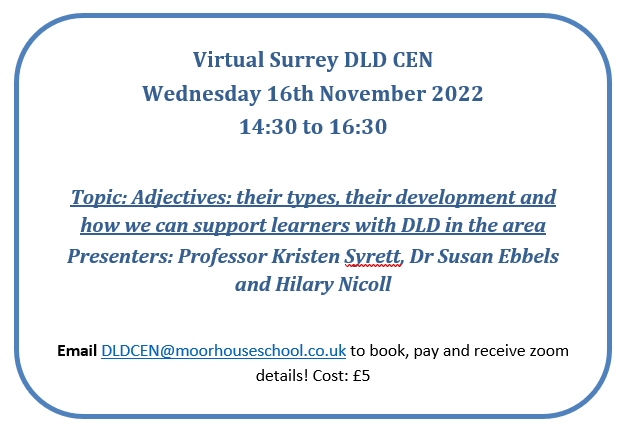 SurreyDLDCEN's tweet photo. You can now book the next @SurreyDLDCEN ✉️Email now to pay and book your place - hope to see you all soon! https://t.co/kawhfuvkbx
