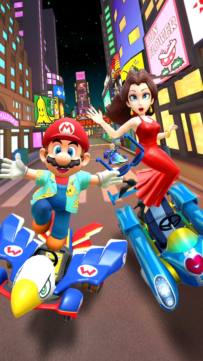 mariokarttourEN's tweet photo. The Autumn Celebration spanning 3 tours is reaching its finale! The final tour for it is the Autumn Tour, and it's starting now! Get ready for Battle Mode in a North American city! #MarioKartTour https://t.co/QUnCdBJGTG