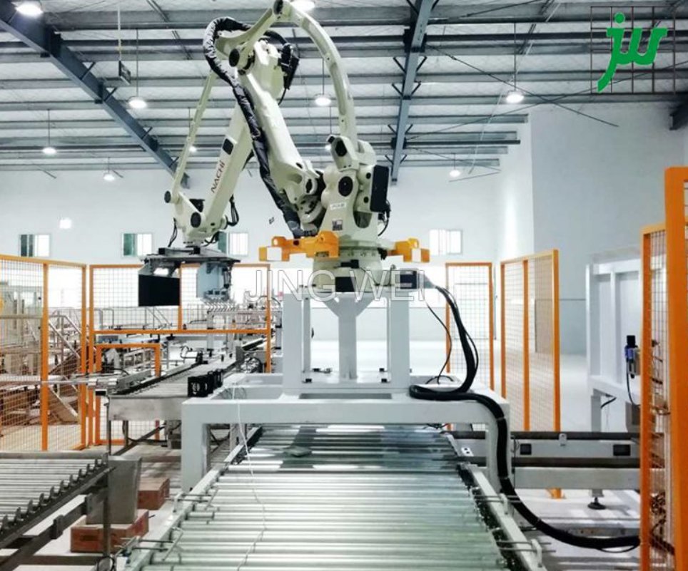 JingweiMachine's tweet image. Palletizing
To provide the pallet automatic from pallet storage then to improve the production efficiency and reduce the product cost. It can replace the manual and traditional palatalizing completely.
#Robot  #Palletizing #Palletizingrobot #automaticequipment  #automatically