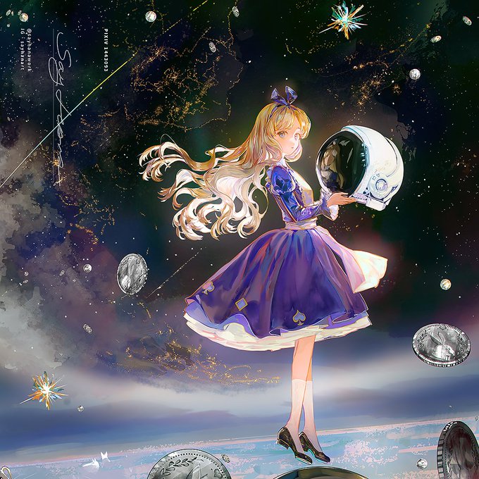「blonde hair earth (planet)」 illustration images(Latest)