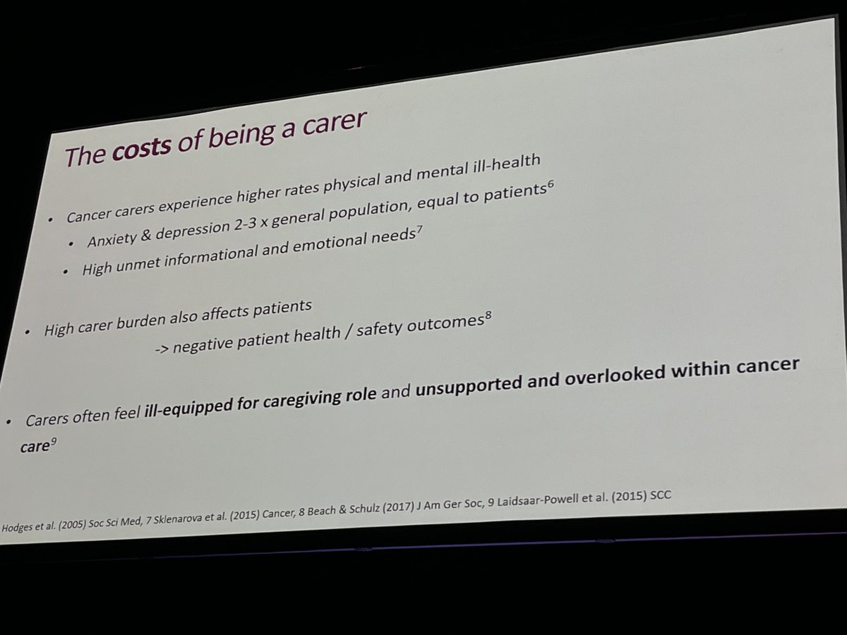 hagsie's tweet photo. @rebekah_lp #Butow identify the #costs of being a #carer #caregiver #cosa22 https://t.co/z4EhP7u9sg