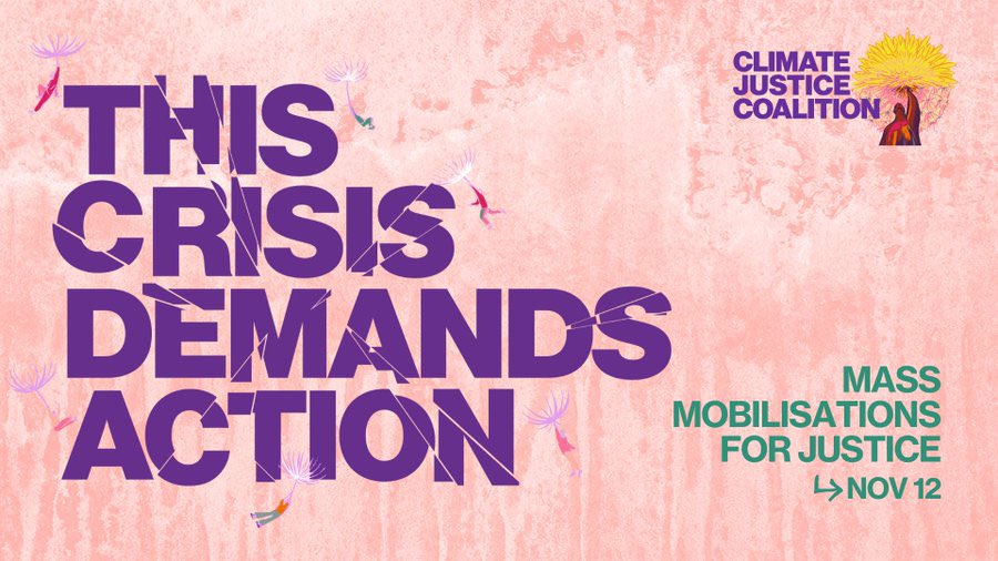 Join Norfolk Climate Justice Coalition Local Hub groups including us, <a href="/foenorwich/">Norwich FoE</a>, for a mass mobilisation in Norwich, Saturday 12 November, midday, Norwich City Hall.