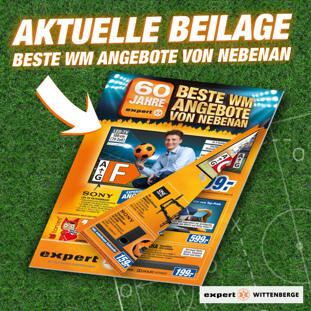 expertWittenbg's tweet image. Hol Dir das WM-Stadion ins Wohnzimmer mit unseren aktuellen Angeboten! ⚽😃👍 Hier kannst Du unsere Beilage online durchblättern: expert.publishing.one/25910830/werbu… 

#expert #AngebotDerWoche #Sony #TV #WM #Fußball #Wittenberge