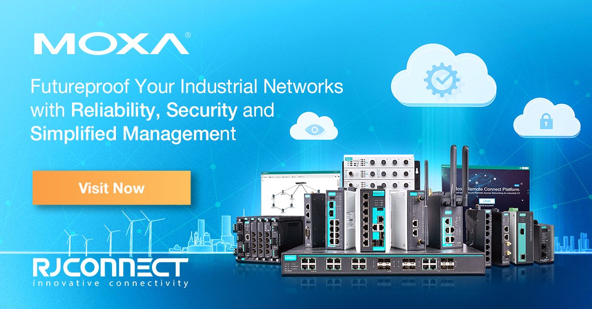 RJ_Connect's tweet photo. Evolve your industrial networks with Moxa's futureproof networking solutions, which are designed to help businesses seamlessly merge their IT and OT systems.
Visit 👉 https://t.co/bNGclamkpy to learn more!

#MoxaConnects 
#rjconnect https://t.co/meYXbbjwSo