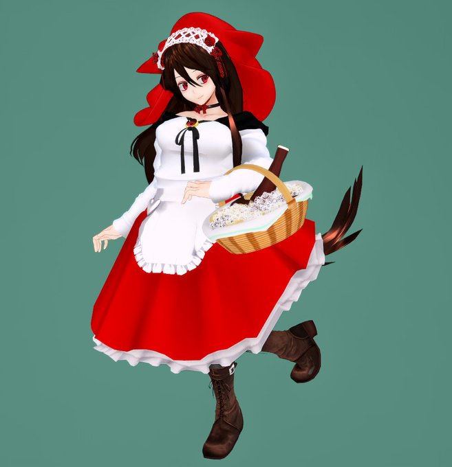 【再掲】
赤ずきん影狼さん 