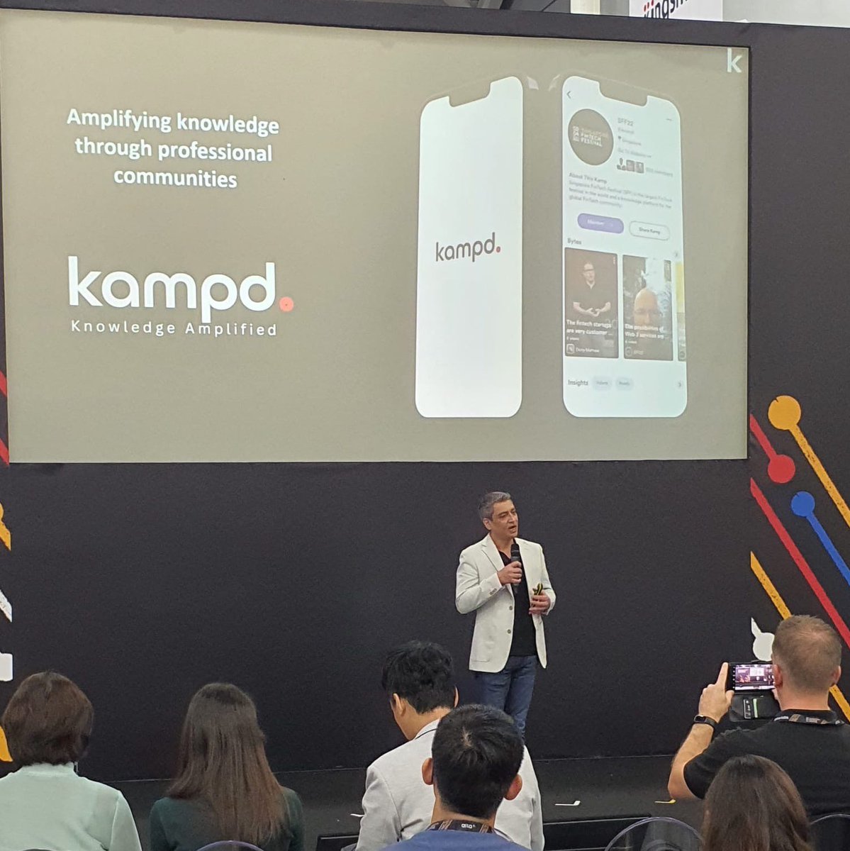Kampdofficial's tweet photo. The most awaited, Kampd Launch Happening Now!
Catch our Founder Amit Gupta at the @sgfintechfest , Hall 3.
#KampdLaunch #SFF22 #SingaporeFintechFestival #Knowledgeamplified #FinTech #Technology #community #knowledge #innovation https://t.co/lQ6cmoBgPk