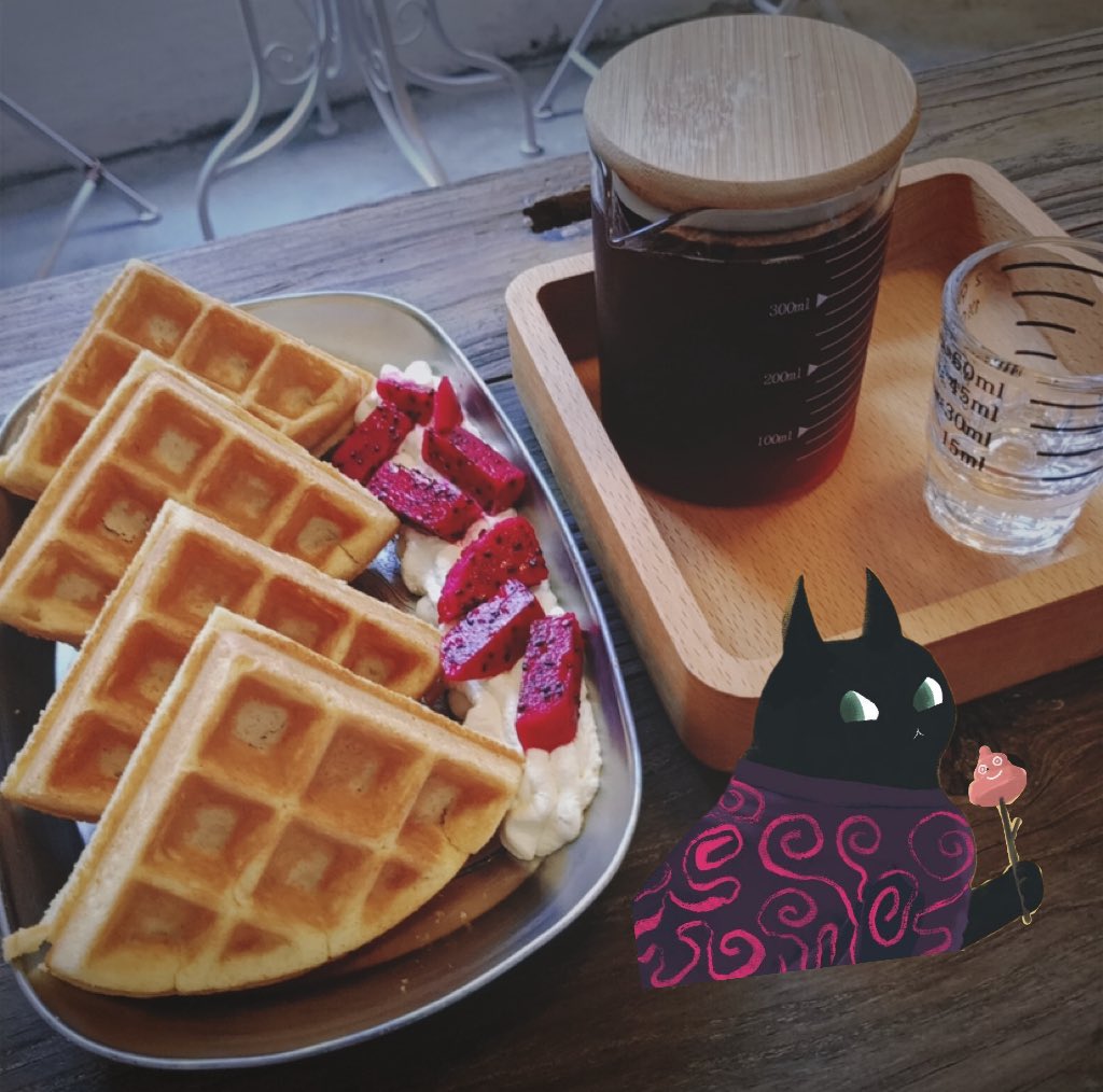 enjoy the coffee～
什么时候可以在广州喝到黑猫咖啡呢，黑猫家人有没有懂咖啡的，来杯黑猫拿铁吧😋
#MimicShhans #NFTCommuinity
