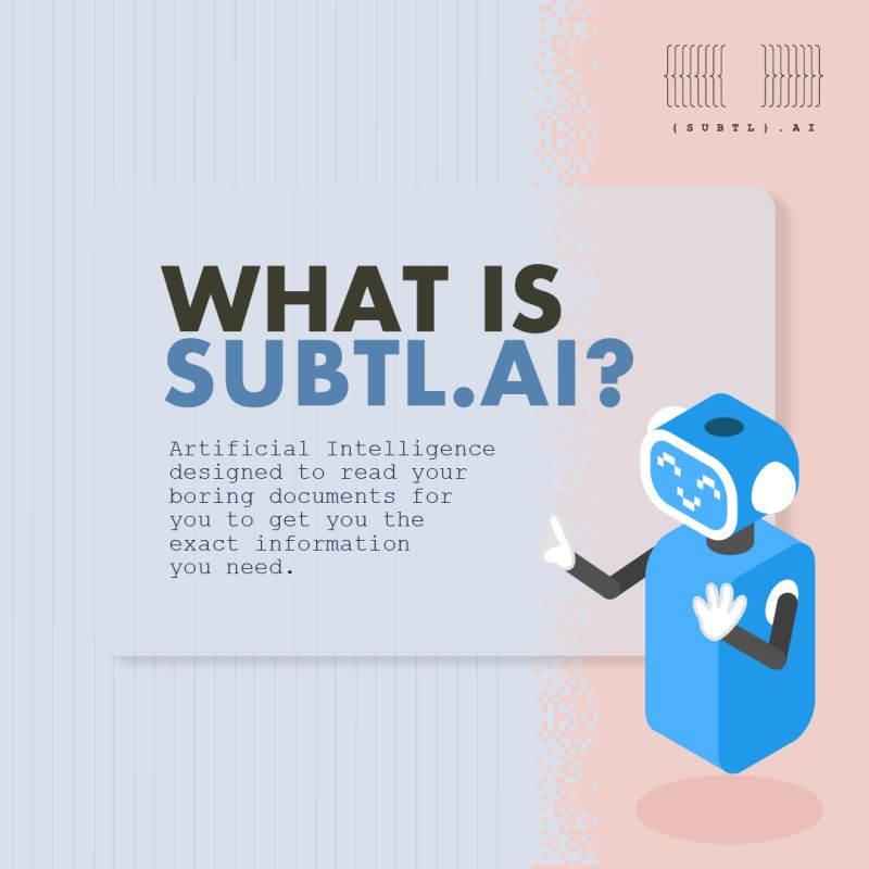 subtlai's tweet photo. Did you know? 
Even when documents are virtually available, it can be a laborious task to find a small piece of information! With https://t.co/HEtHVrJWEP you can ask your questions and receive answers instantly! 

#NeuralSearch #AiBot #Subtlai https://t.co/JHSHbWAsKa