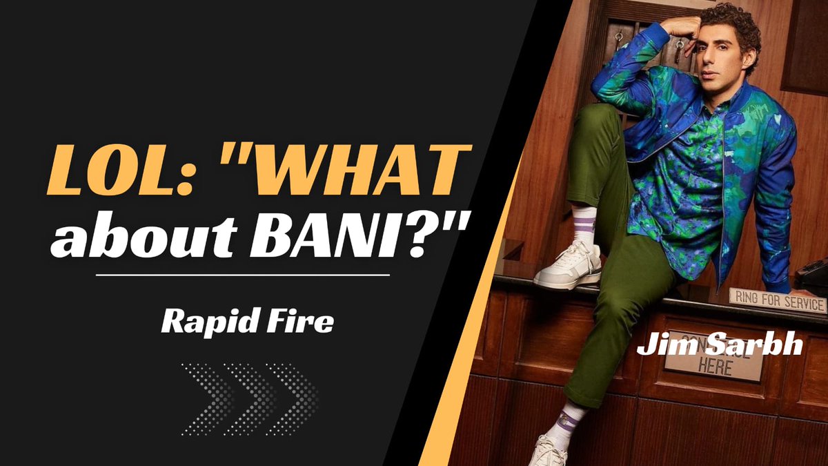 EXCLUSIVE: 'What about BANI?':@jimSarbh youtu.be/mdBuXb56Mec Jim also responds to being called a Supertar of OTT #ConnectDilSe #StayConnected @PritishNandy @PrimeVideoIN