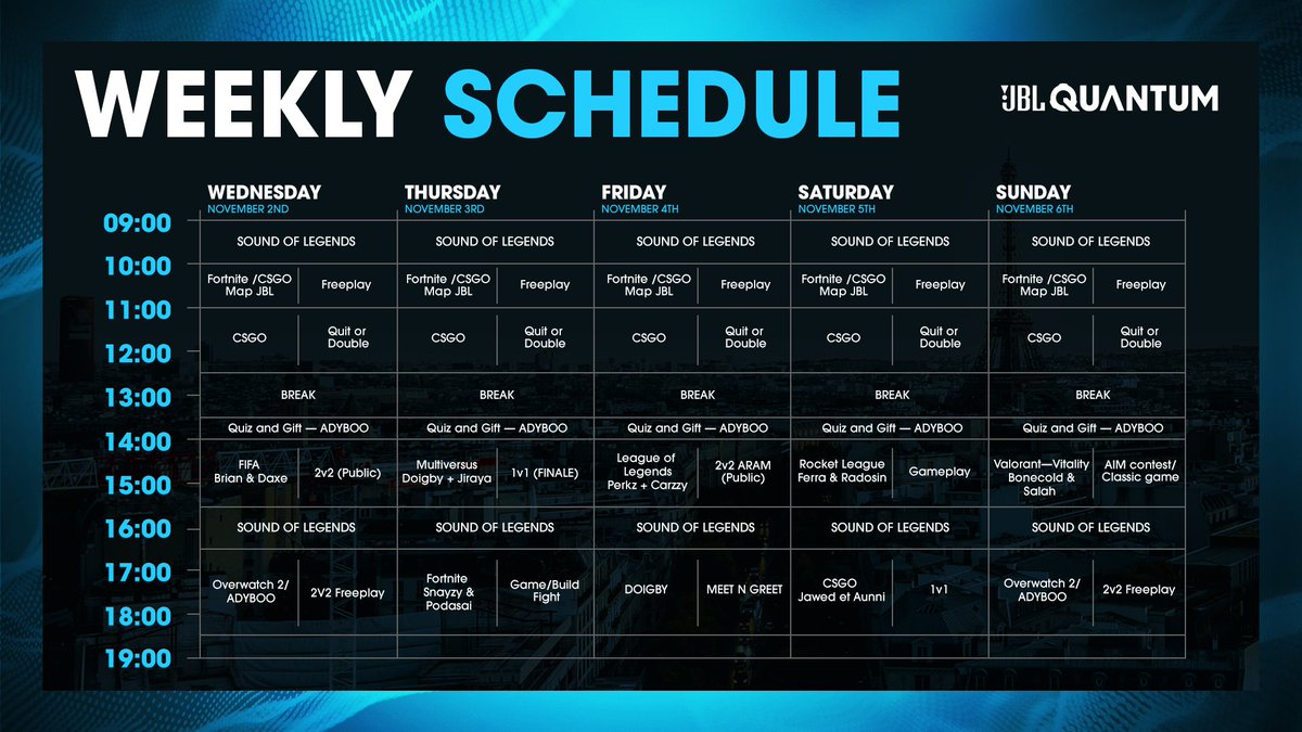 Worried you will miss us at @ParisGamesWeek? We've got you covered⤵️ #JBLQuantumPGW #DareToDiveIn