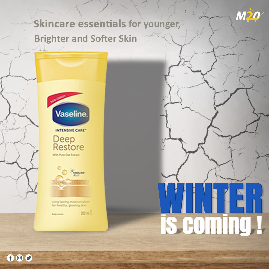 M20Mart's tweet photo. The Best Treat &amp; Therapy required for your skin, this Cold Season is #mostizure 🥶

@Dove @VaselineBrand @LactoCalaminein @Olay 
 #bodyloaction  #DoveBodyWash #Soothing #Relax #Creamy #ShowerGoals #SelfCare #Hydrate #m20mart #Replenish #Hypoallergenic #ShoppingGoals #mission20 https://t.co/9LiG2Rbonr