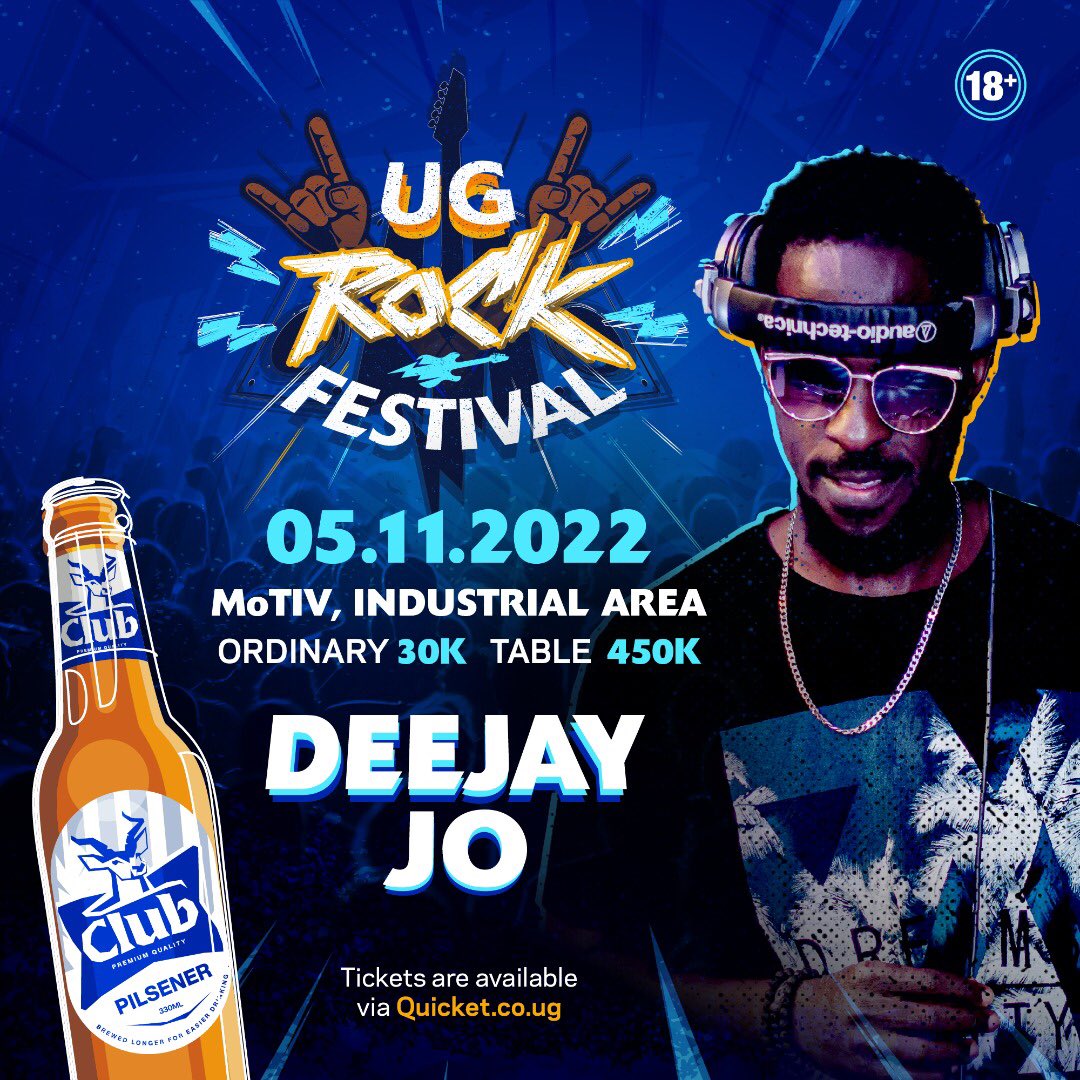 Myself and other amazing Rock djs are up for a good time this Saturday at the #UgRockfestival ... @DJWilUg @DenzelUG @Djcross256 @DeejayTumz @PhilKirya Get your tickets via @QuicketUG