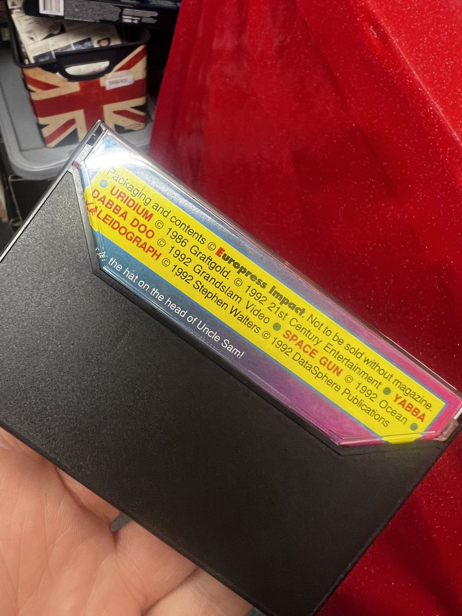 cornishinc's tweet photo. What are the chances? You visit a #RETROGAMING stall and the first game you pick up has yours on it! #Zapp64 #C64 #SpaceGun @FREEZE64UK @RMCRetro https://t.co/POqyqZCk91