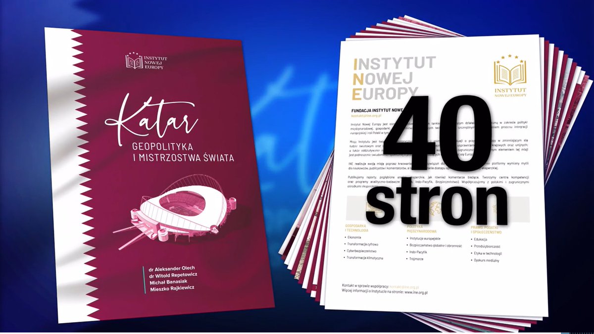 Blisko 4000 osób zapoznało się z naszą publikacją o MŚ w Katarze.
➡️kulisy przyznania mundialu🇶🇦
➡️koszty organizacji
➡️sojusze i konflikty na Bliskim Wschodzie
i wiele więcej.
Wersja cyfrowa bezpłatnie tu:
ine.org.pl/katar-geopolit…

Dwójka retweetujących otrzyma wersję drukowaną!