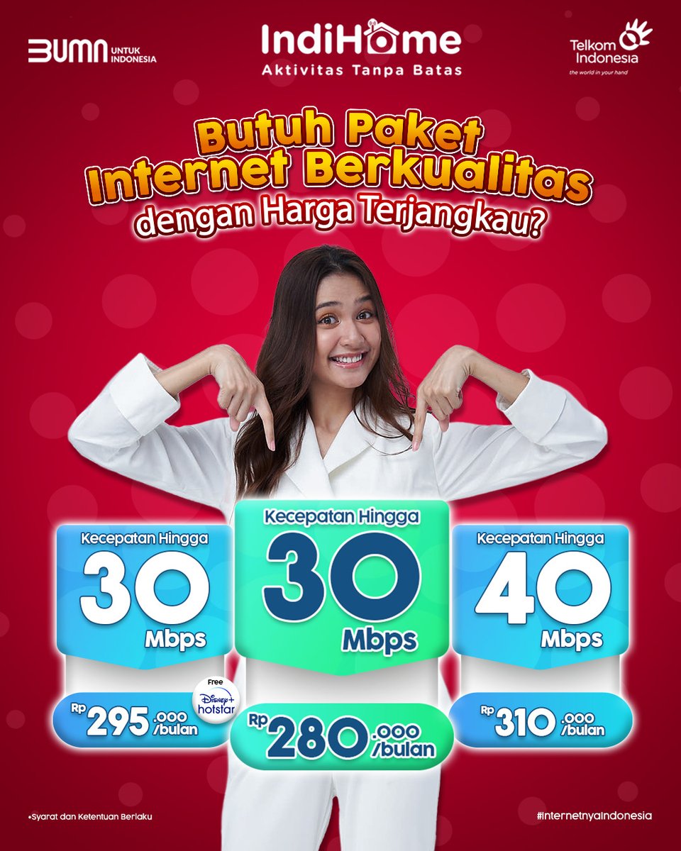 IndiHome by Telkomsel Area Sulawesi Maluku Papua tweet media