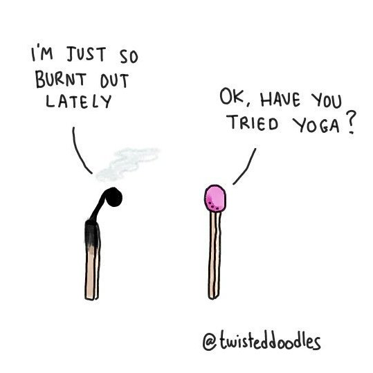 RobinD100's tweet image. Wellbeing at work is about getting the basic right not just yoga sessions.  Thanks to @twisteddoodles for this great illustration.  #HappierNHS