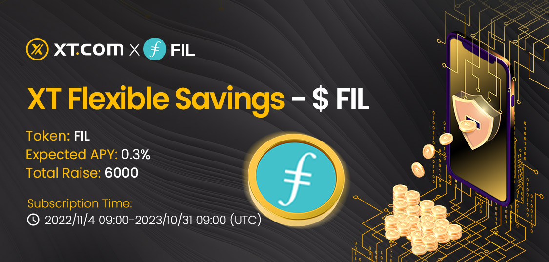 📣 XT Flexible Savings - @Filecoin Subscription ⏰ Purchase Time: 09:00 on November 04, 2022 (UTC) Subscription Channels ⬇️ xt.com/finance Details： xtsupport.zendesk.com/hc/en-us/artic…