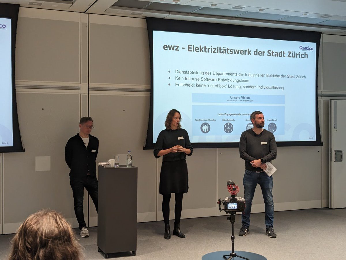 Business Driven Application Development @ EWZ at the <a href="/swissICT/">swissICT</a> #AgileBreakfast Zurich.