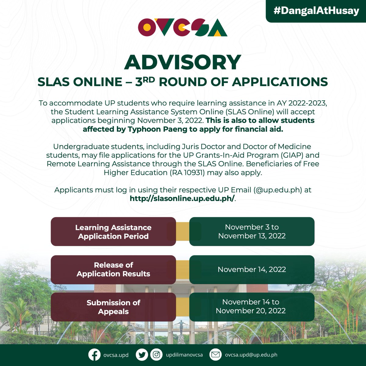 UP Diliman on Twitter "The UP Diliman Office of the Vice Chancellor