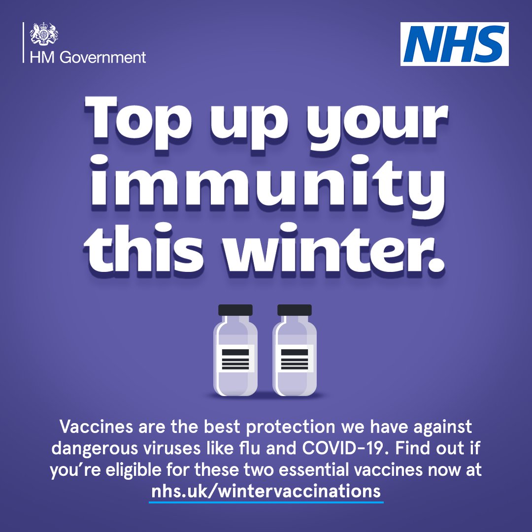 Protection provided by COVID-19 vaccines decreases over time and flu viruses can change every year.🦠 Vaccines remain the best protection we have against these viruses that can cause serious illness.💉 Find out if you’re eligible and book now at orlo.uk/bpGhd.🗓