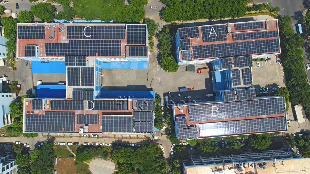 FilterTech_XM's tweet image. 🤩1.41MW roof-top #solarplant in FilterTech! Connected to the grid in July 2022, the plant is expected to generate about 1.8 million kWh of electricity annually, with one part supplying #power to Filtertech self-owned factory and the other to the national grid.