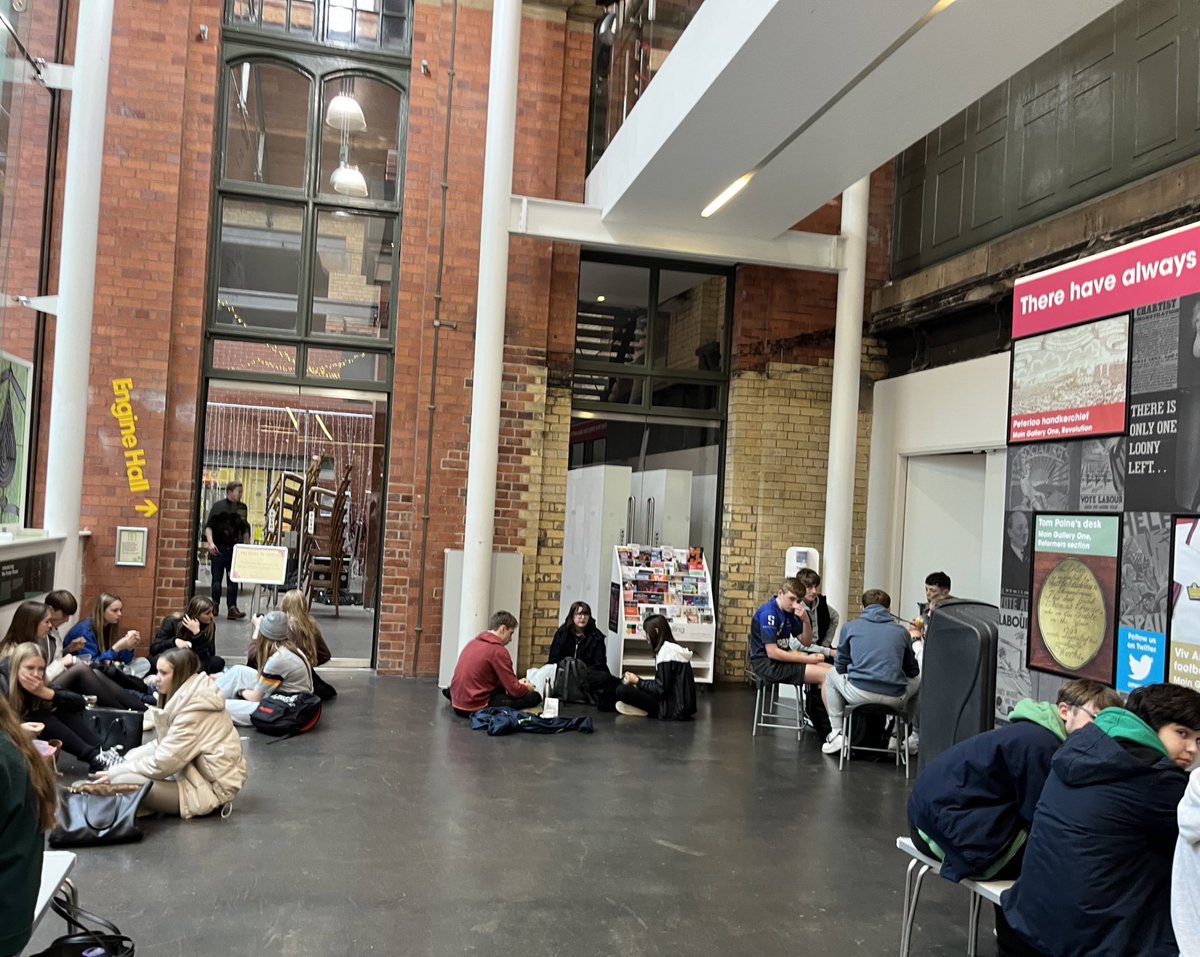 Lunch time at the People’s Museum! @manorceacademy