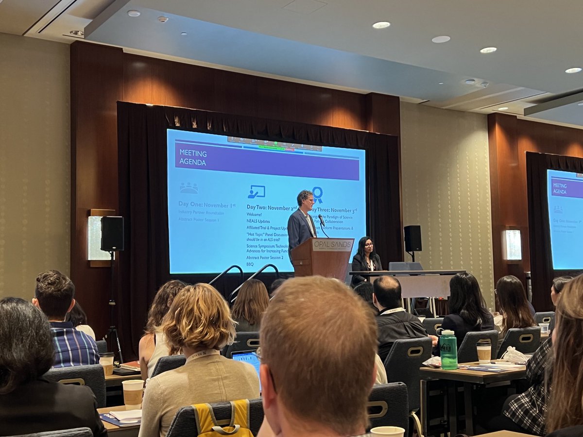 AndreaBackman05's tweet photo. Looks like 500 people are gathered at the #NEALS22 for the first time since 2019 including many #ALS research ambassadors (CRLI graduates). You can feel the momentum in the room. https://t.co/iVh2Nlfz0n