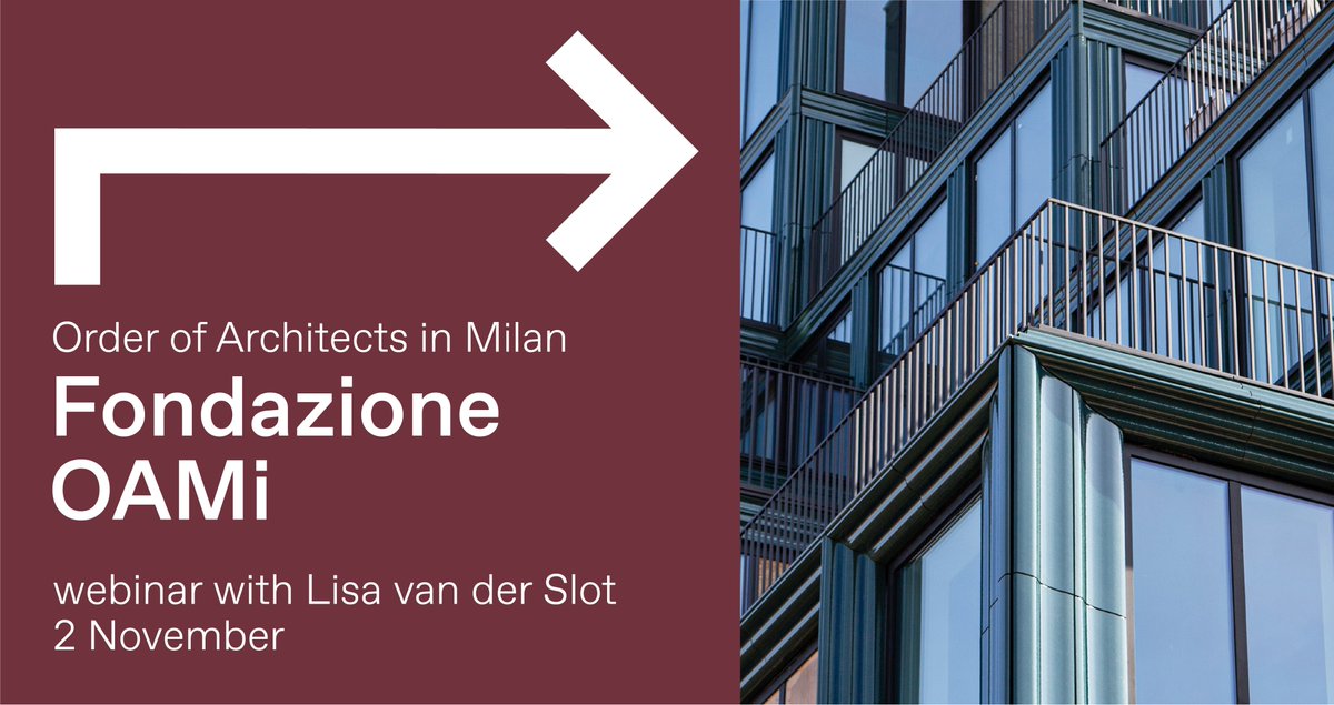 At the invitation of the Order of Architects in Milan (Fondazione OAMi), Lisa van der Slot, architect &amp; associate at De Zwarte Hond, will give a lecture about 'The contribution of women in contemporary architecture: the Dutch example'. Subscribe here: bit.ly/3FB405w