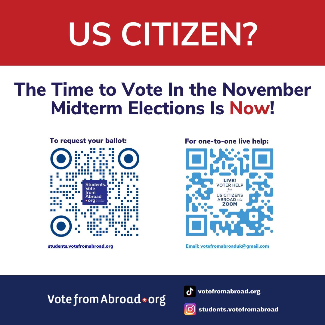 Calling all SOAS students from the USA! Midterm elections are underway. You can use this website (students.votefromabroad.org) to find out the relevant dates for individual states.