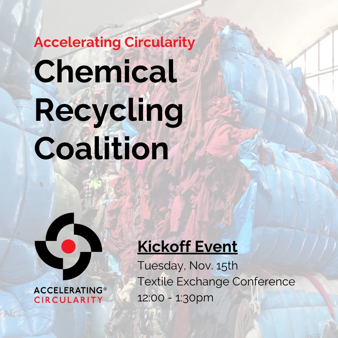 Calling all chemical recyclers! ACP is launching our Chemical Recycling Coalition (CRC), a platform for chem recyclers to connect and educate on the benefits and status of chemical recycling. Kick off is at TE on Nov 15th from 12-1:30pm. Let us know if you’d like to participate!