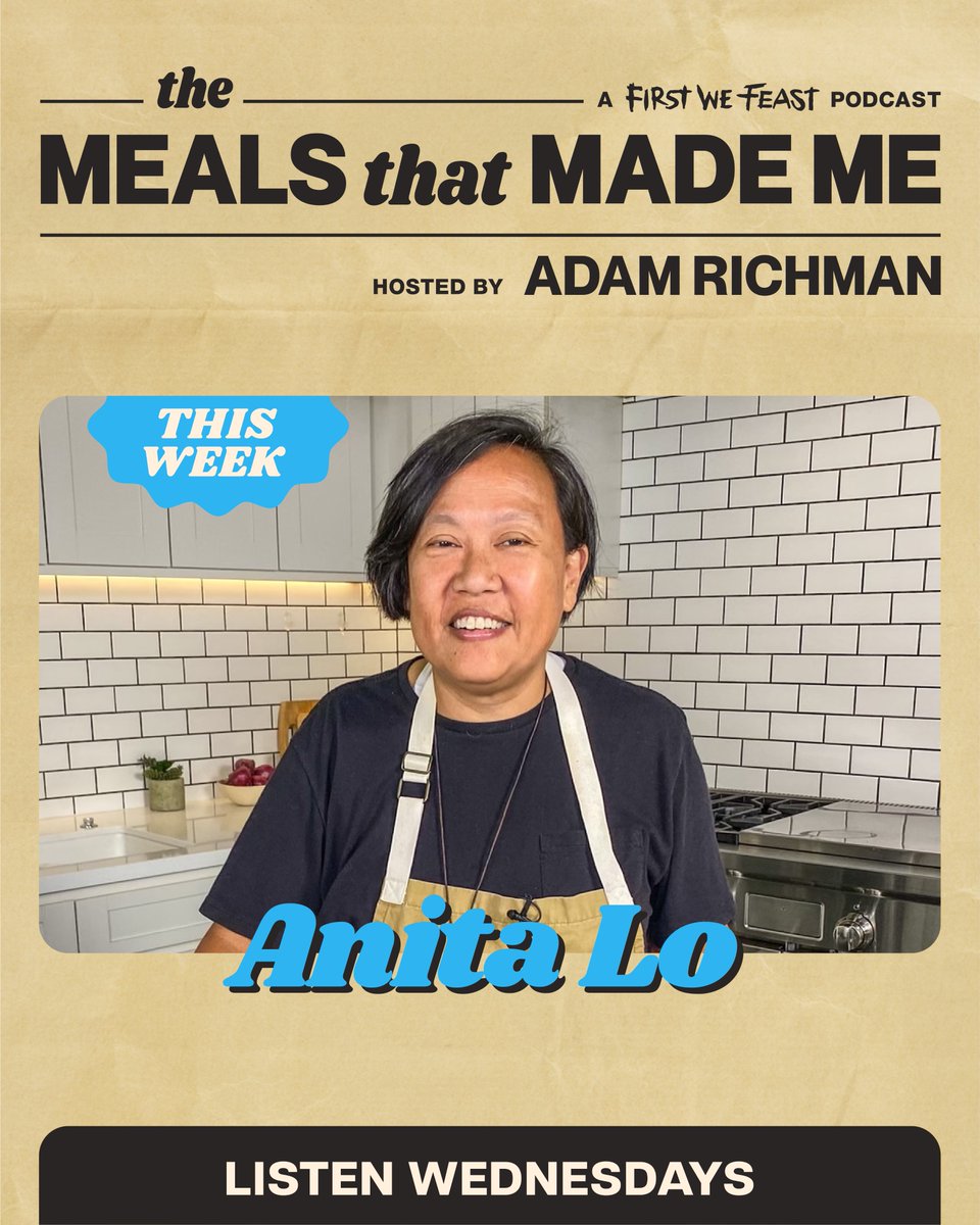 This week on #TheMealsThatMadeMe, @adamrichman chats with Michelin-star chef & Iron Chef winner @anitalonyc 👑 From childhood travel memories, to working with foie gras in France, these are the meals that made Anita Lo. Listen NOW: apple.co/3FFoESc Presented by @Lexus