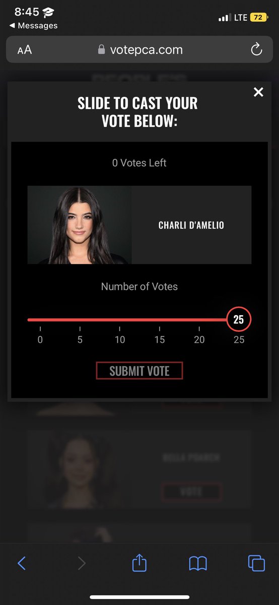 i voted for #CharliDAmelio in #TheSocialStar of 2022 #PCAs