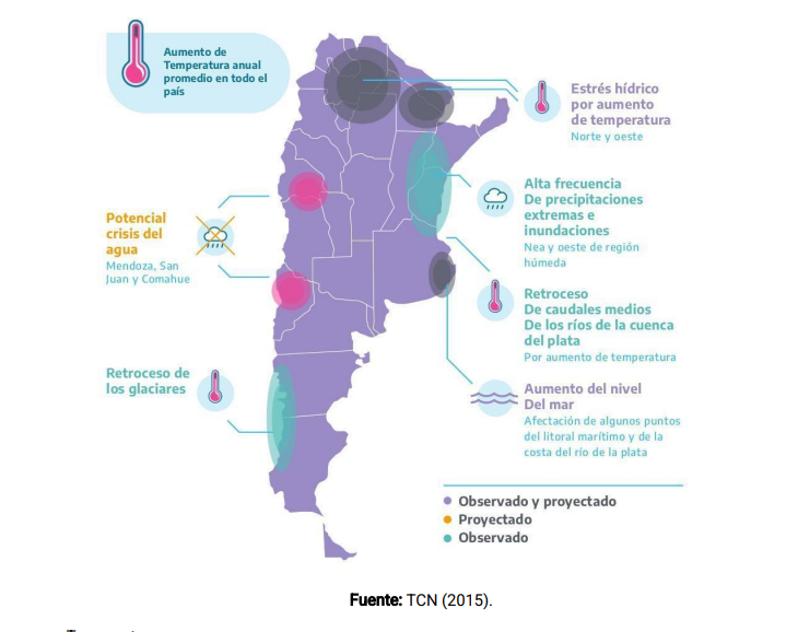 CesarMassi's tweet photo. Este mapa sale en el plan nacional de adaptación y mitigación al CC pero:
-En donde habrá estrés hídrico por temperatura avanza el desmonte.
-Donde habrá "potencial crisis del agua" insistimos con la megaminería.
-En donde lloverá mucho y habrá inundaciones destruimos humedales. https://t.co/zkr0vDTQyx