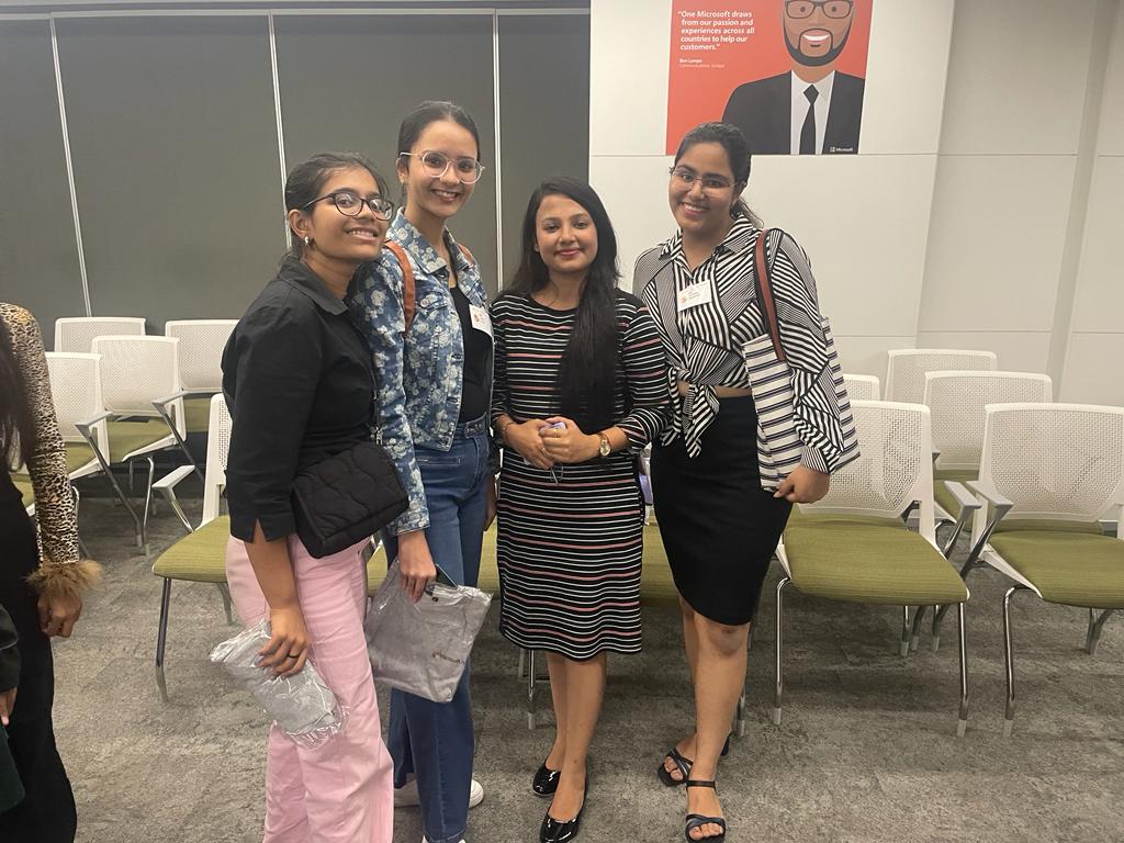 nush_Aggarwal's tweet photo. I would like to Thank @mrsarthak001 @chhaviGG @nitropumaa and @roopal_mittal21 for a smooth flowing, energetic, informative and fun event.
It was a pleasure to be a part of the event.
#AzureCloudDay #azuredevelopercommunity #SheBuildsOnAzure https://t.co/4dnF0nqh4m
