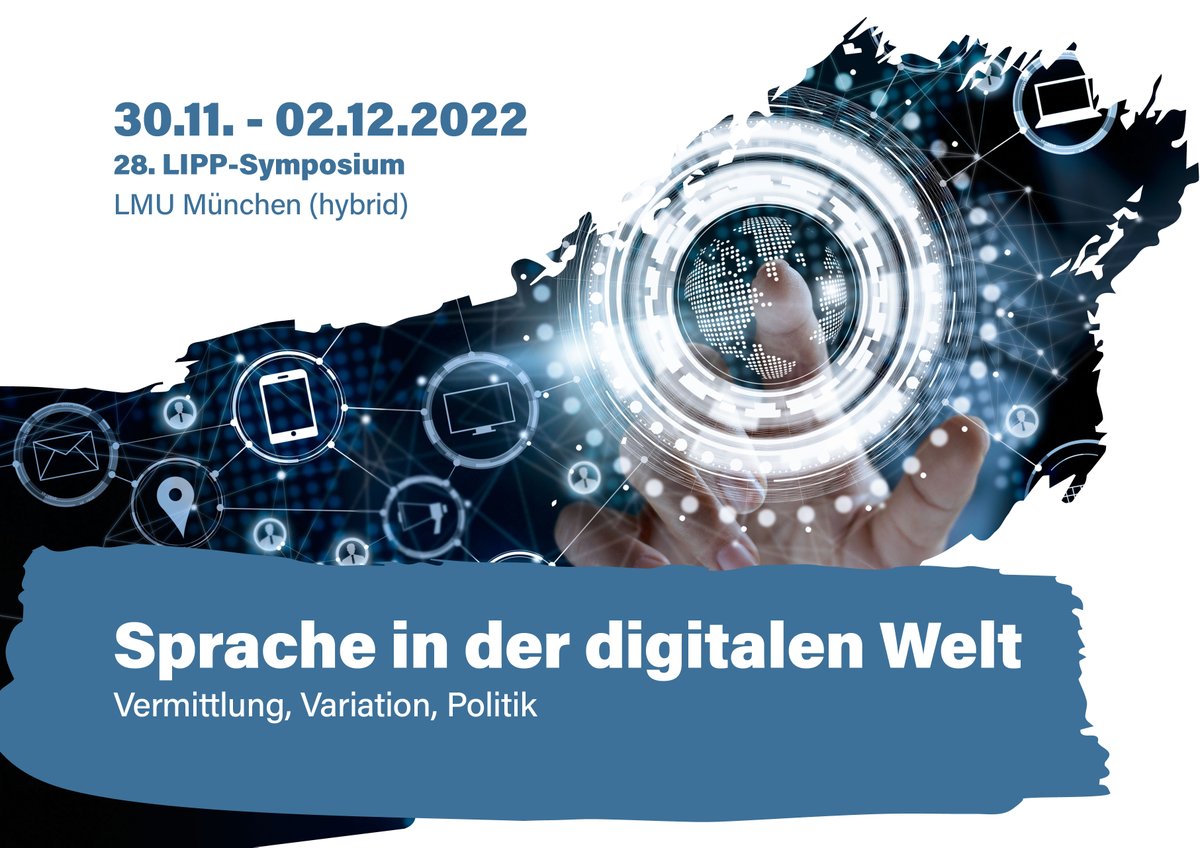 FDM Bayern (@fdm_bayern) on Twitter photo 🚨Veranstaltungstipp: Bis zum 16.11. können sich alle Interessierten für das Symposium "Sprache in der digitalen Welt - Vermittlung, Variation, Politik" anmelden. Die Veranstaltung findet hybrid vom 30.11. bis 02.12. an der <a href="/LMU_Muenchen/">Universität München</a> statt. 🔗conftool.net/lipp-symp-2022… 🚨Veranstaltungstipp: Bis zum 16.11. können sich alle Interessierten für das Symposium "Sprache in der digitalen Welt - Vermittlung, Variation, Politik" anmelden. Die Veranstaltung findet hybrid vom 30.11. bis 02.12. an der <a href="/LMU_Muenchen/">Universität München</a> statt. 🔗conftool.net/lipp-symp-2022…